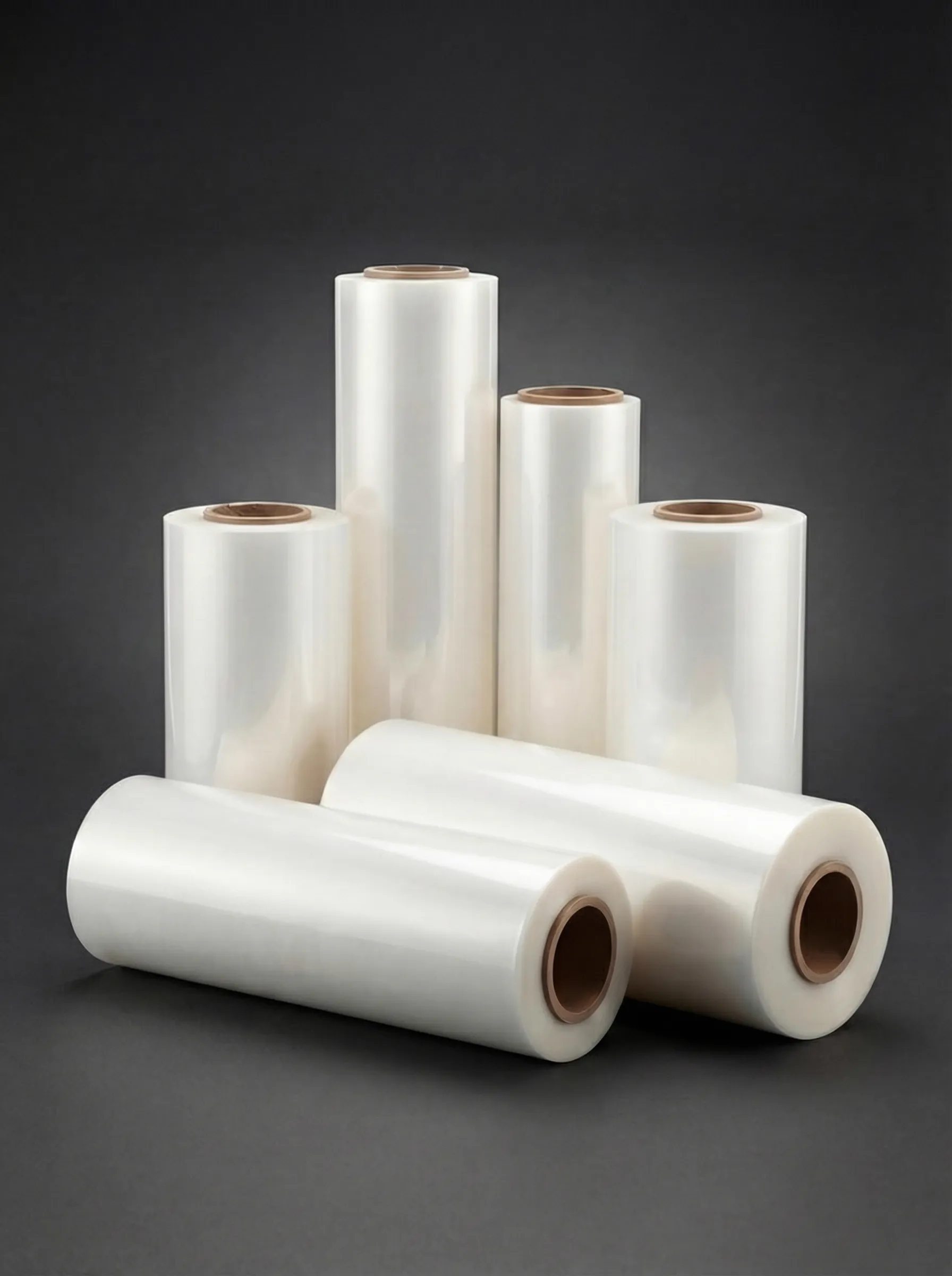 Ortadan katlı POF shrink film, üretime hazır.