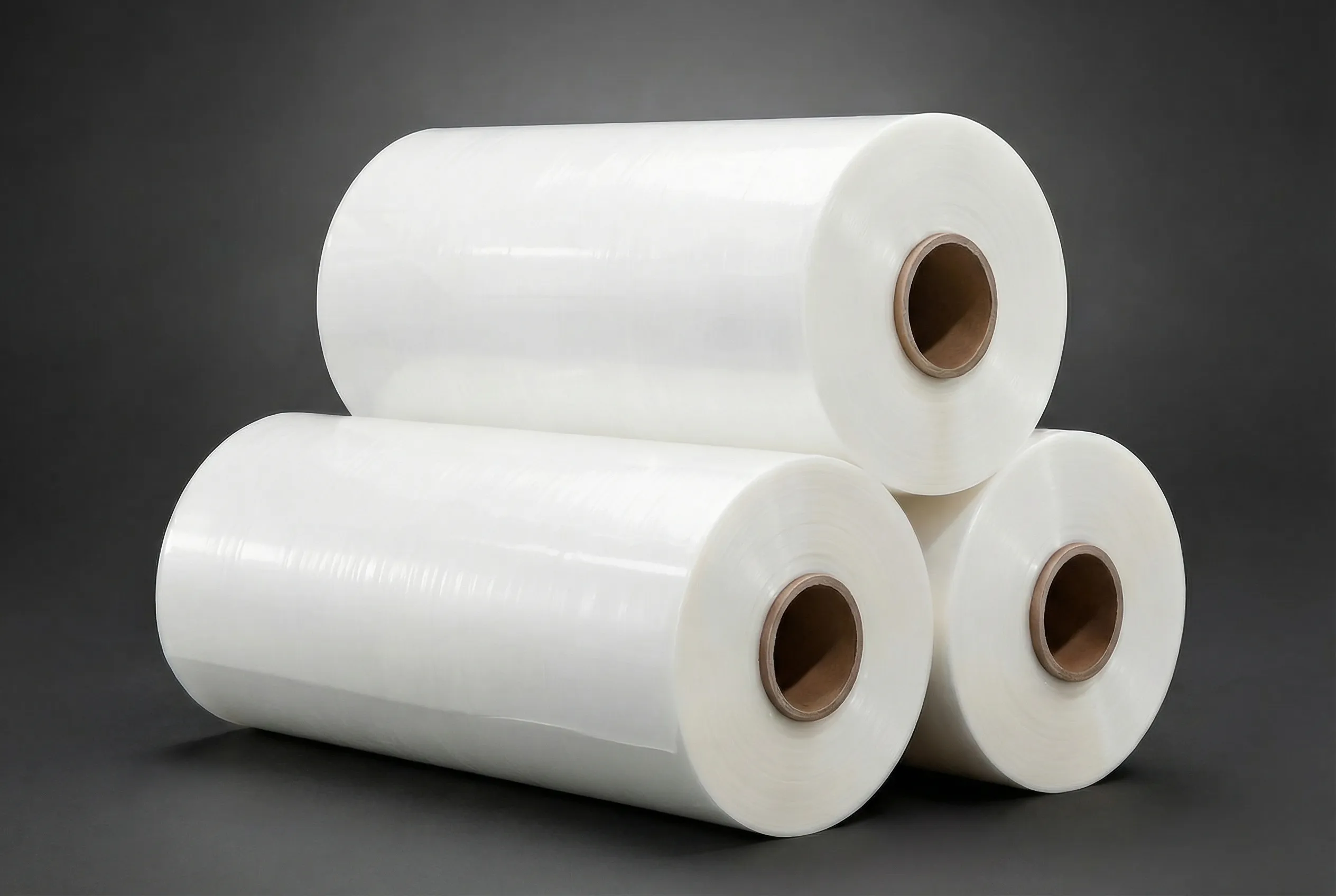 MGS bitmiş ürün POF shrink film rulo — ortadan katlı hot perfore mikro delikli